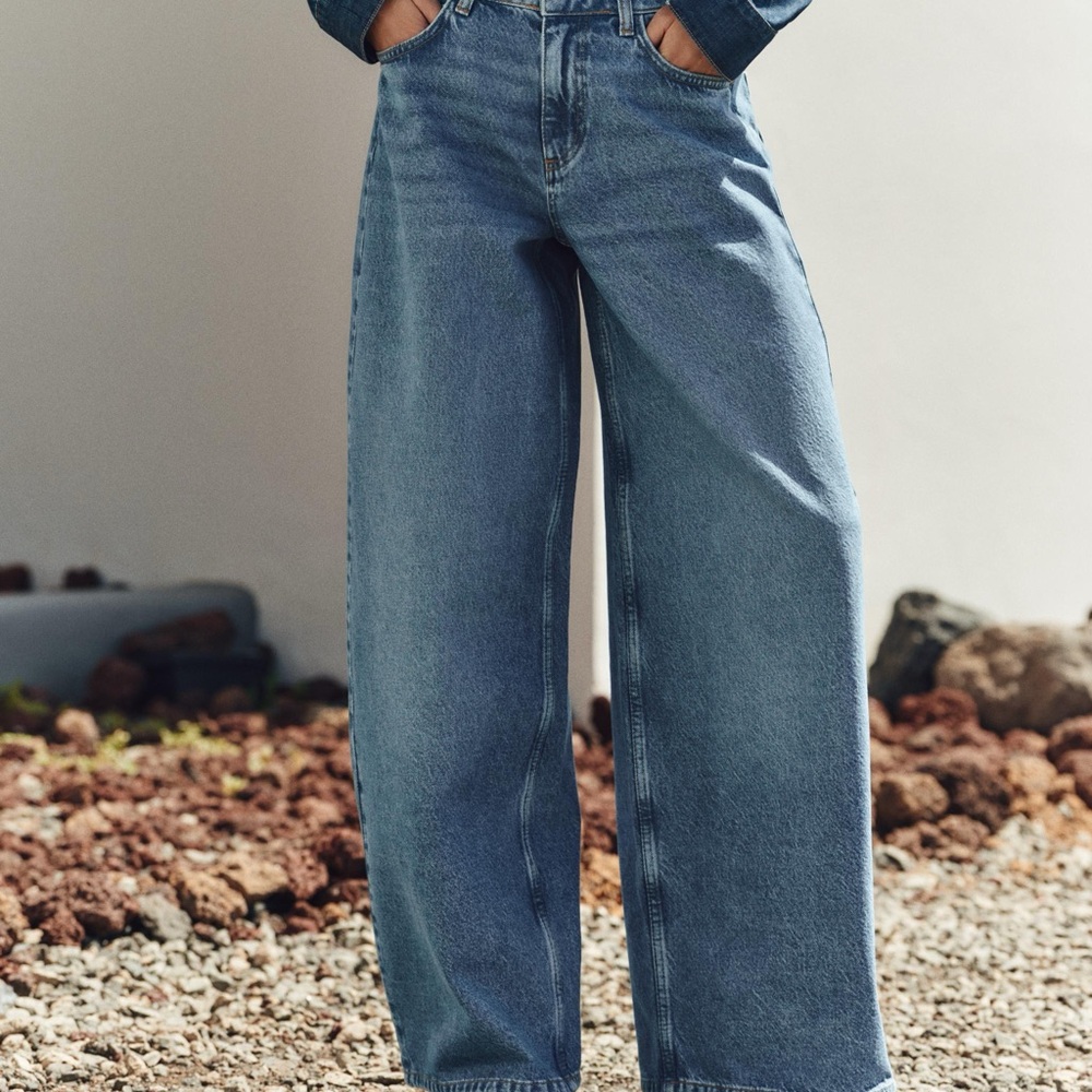 Zara Blue Boyfriend Jeans